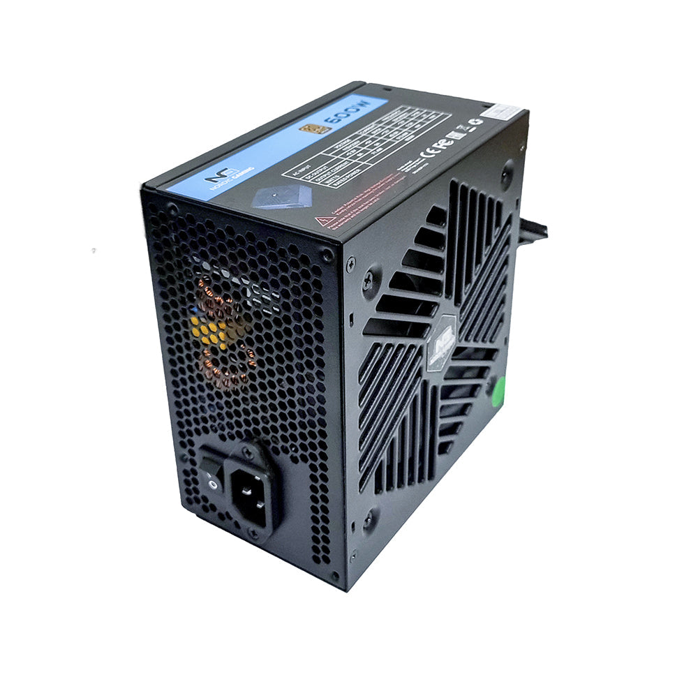600W Strømforsyning – 80+ Bronze Certificeret, Semi-Modulær