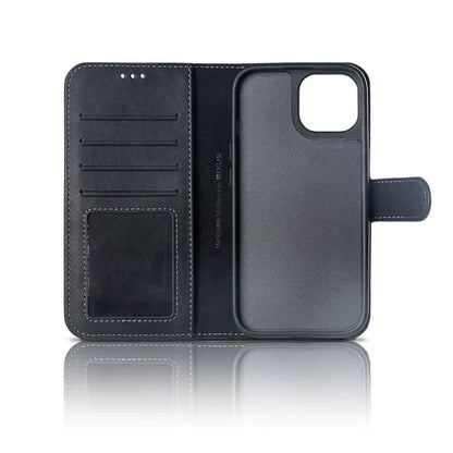 iPhone 15 Pro Premium PU Læder Magnetic Etui med kort holder - MMR ApS