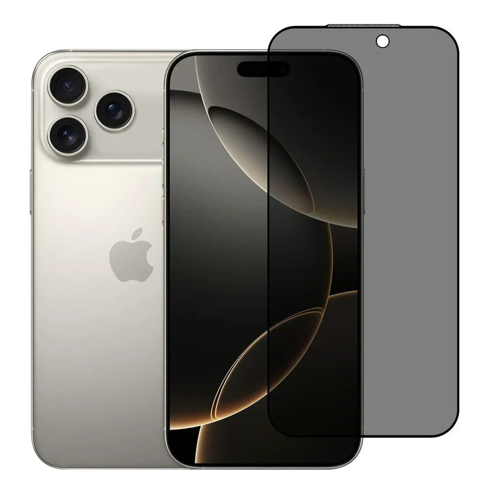 iPhone 18 - 17 Pro Privacy Skærmbeskyttelse – Hærdet Glas Anti-Spy