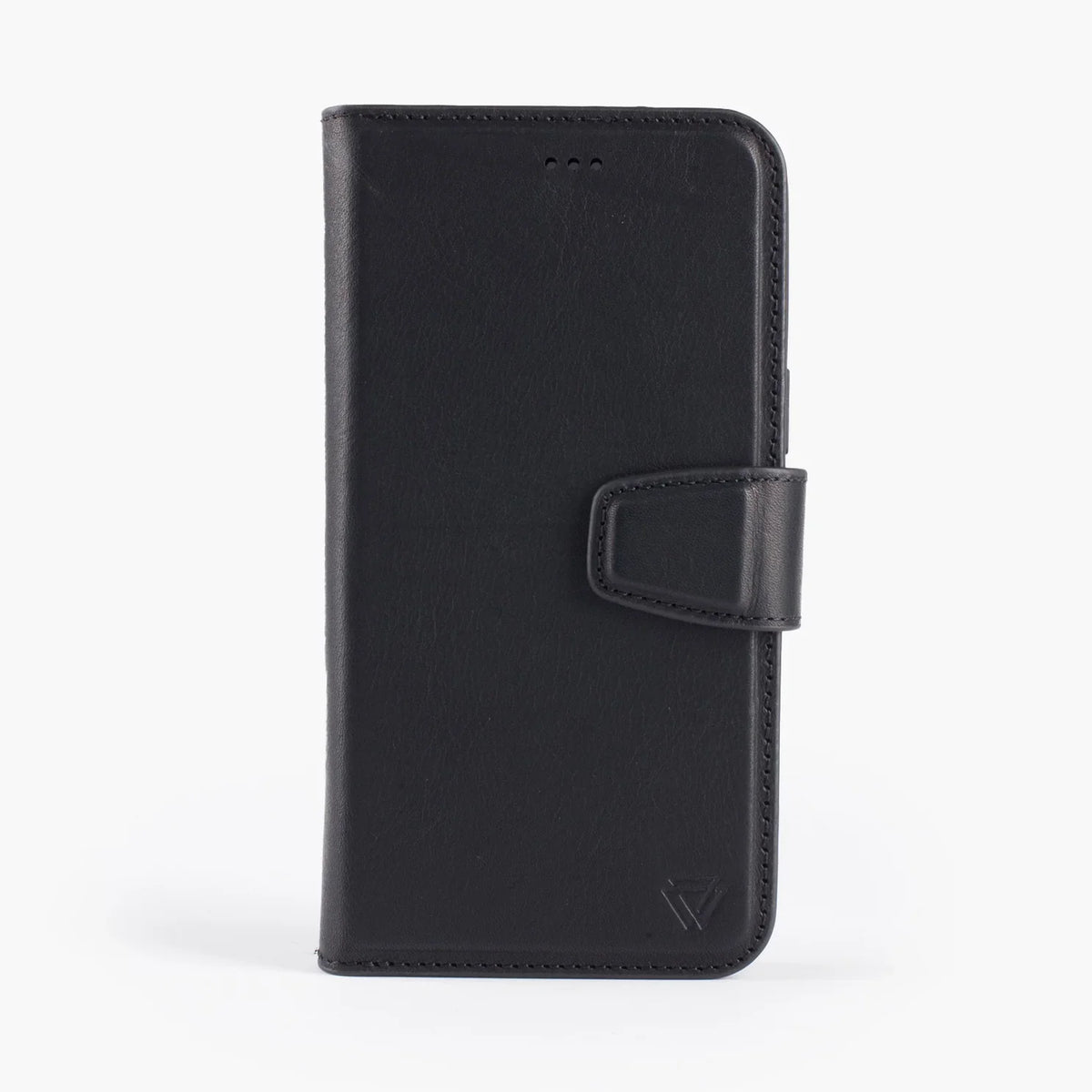 iPhone 12 Mini flipcover i ægte læder med magnet