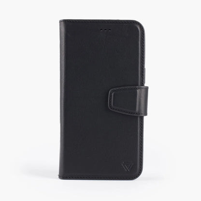 iPhone 12 Mini flipcover i ægte læder med magnet