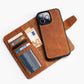 iPhone 12 Pro & iPhone 12 flipcover med magnet i ægte læder