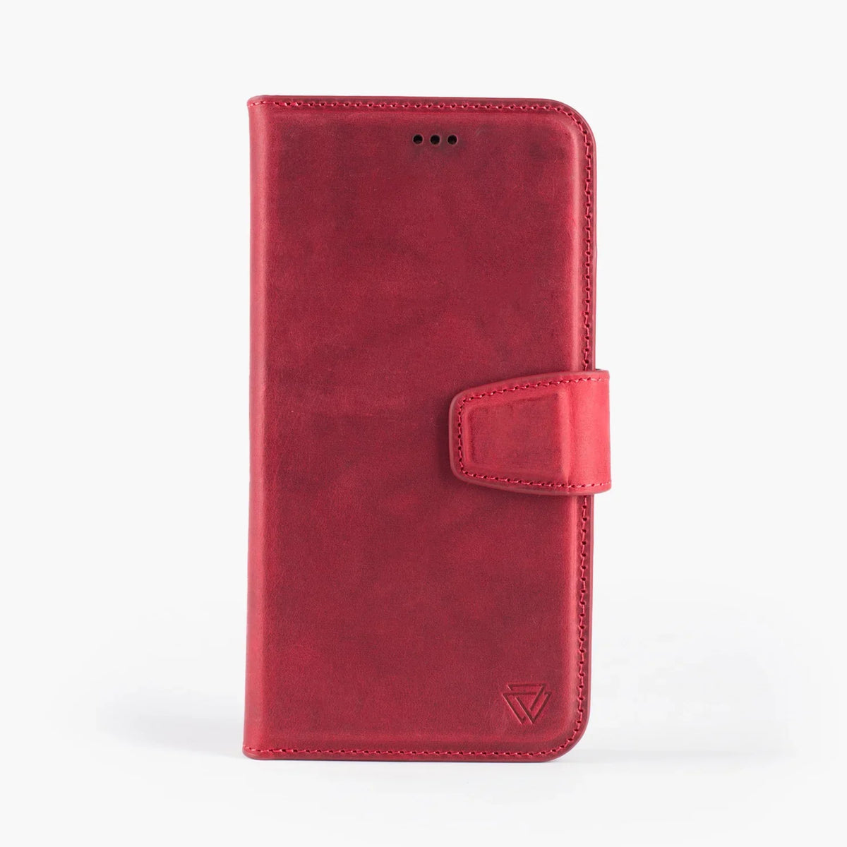 iPhone 12 Mini flipcover i ægte læder med magnet