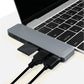 USB Hub med Thunderbolt 3, HDMI og Kortlæser